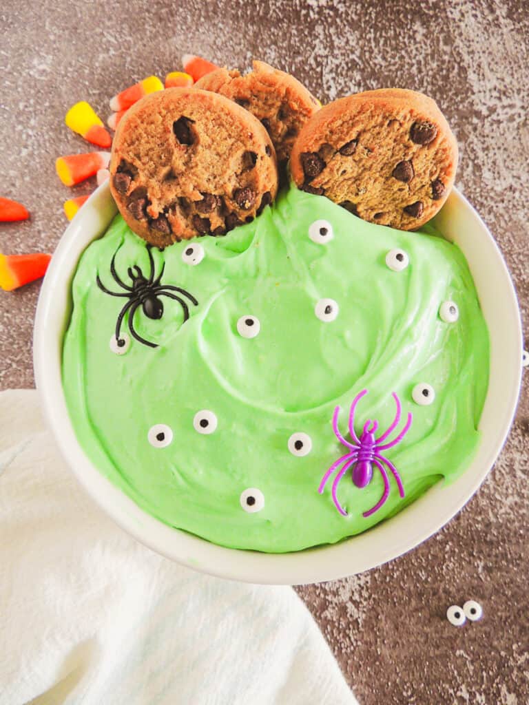 easy halloween dessert dip made with four ingredients