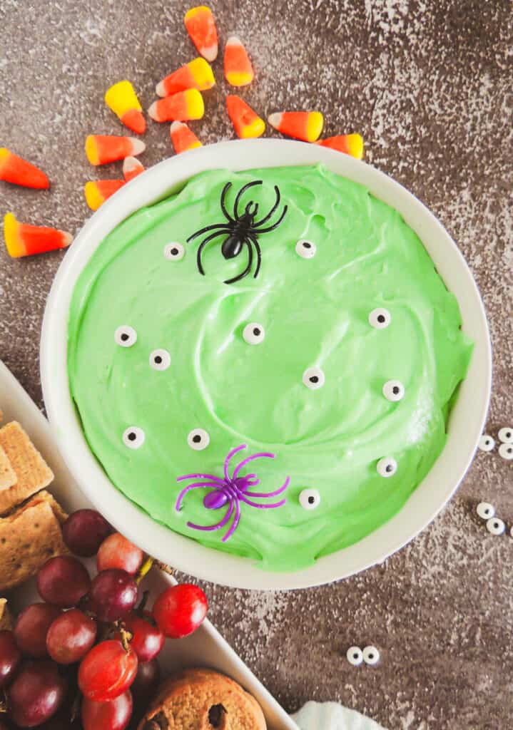 finished Halloween dessert dip recipe