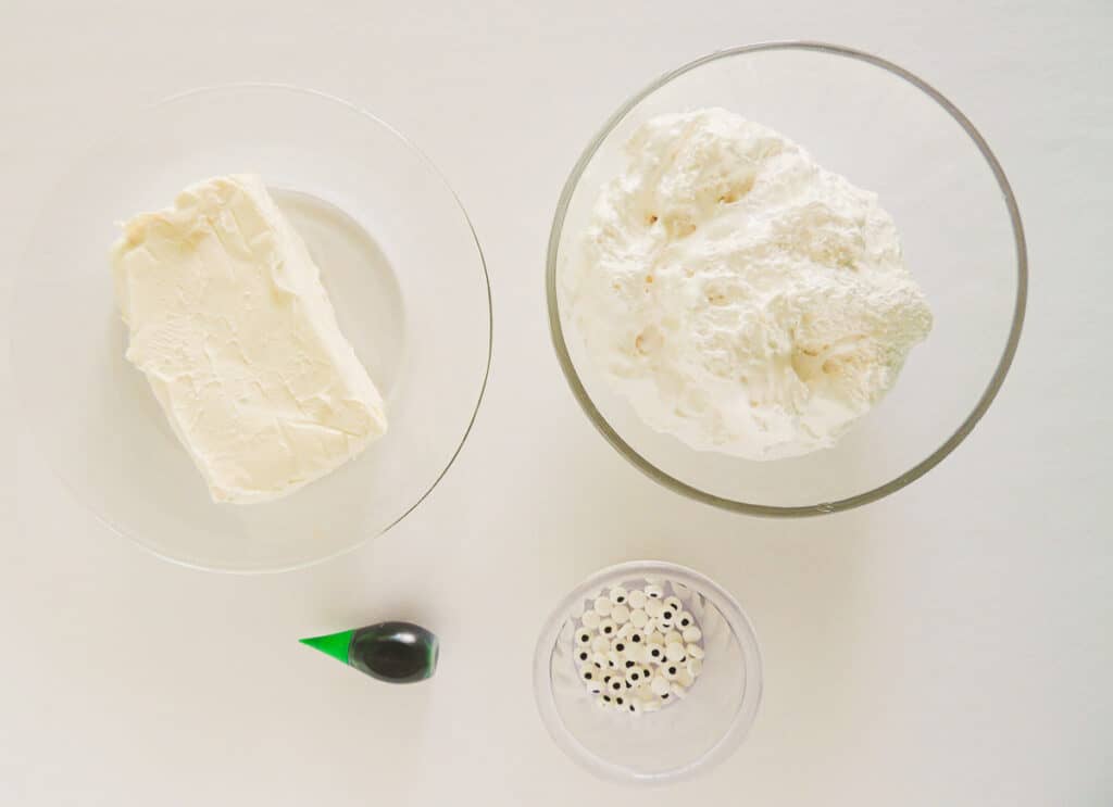 four ingredients for easy halloween dessert dip
