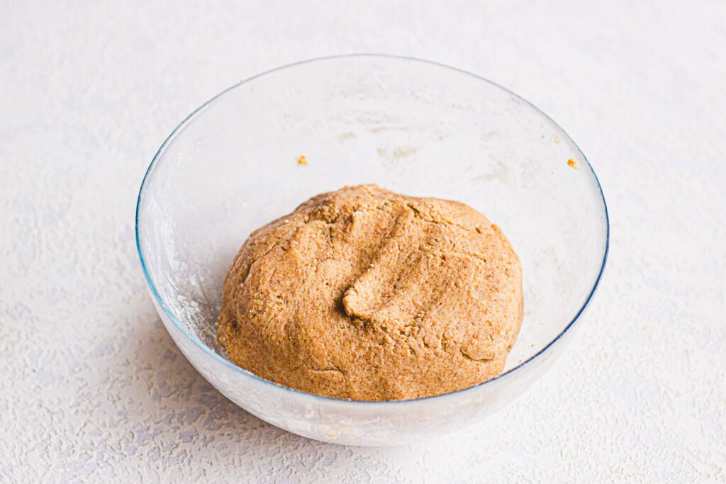 graham cracker dough in a bowl