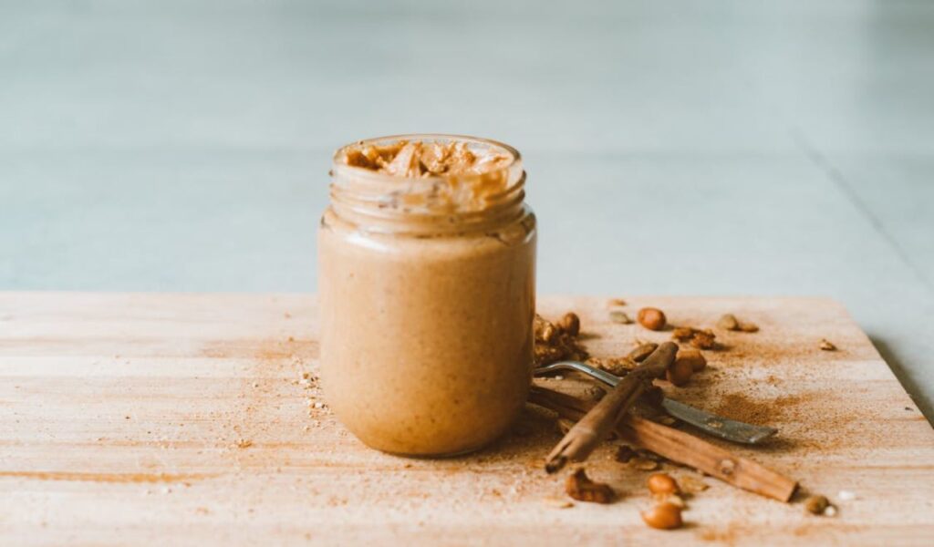 A jar of peanut butter