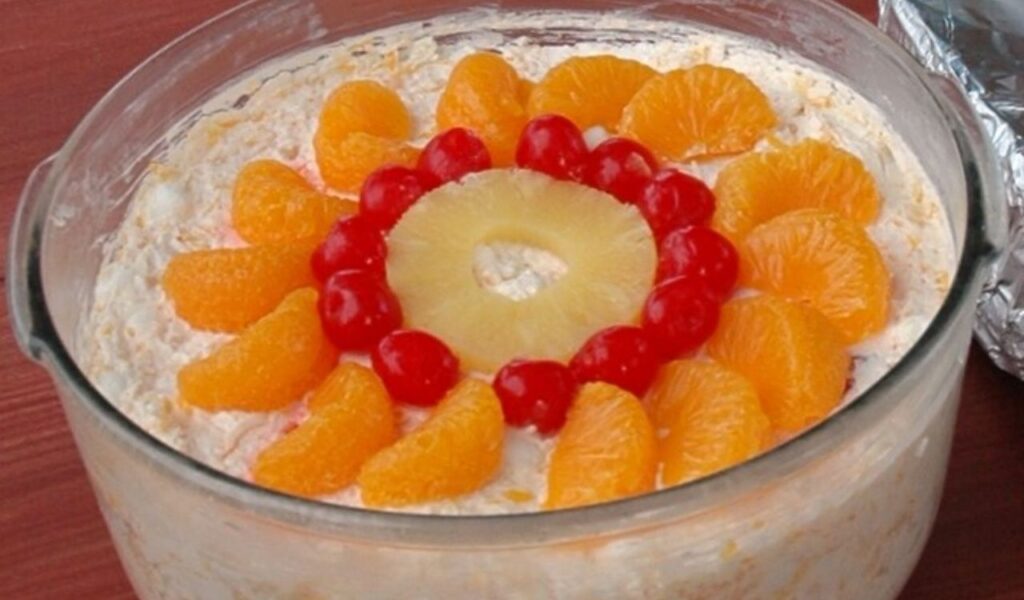 A photo of an Ambrosia salad