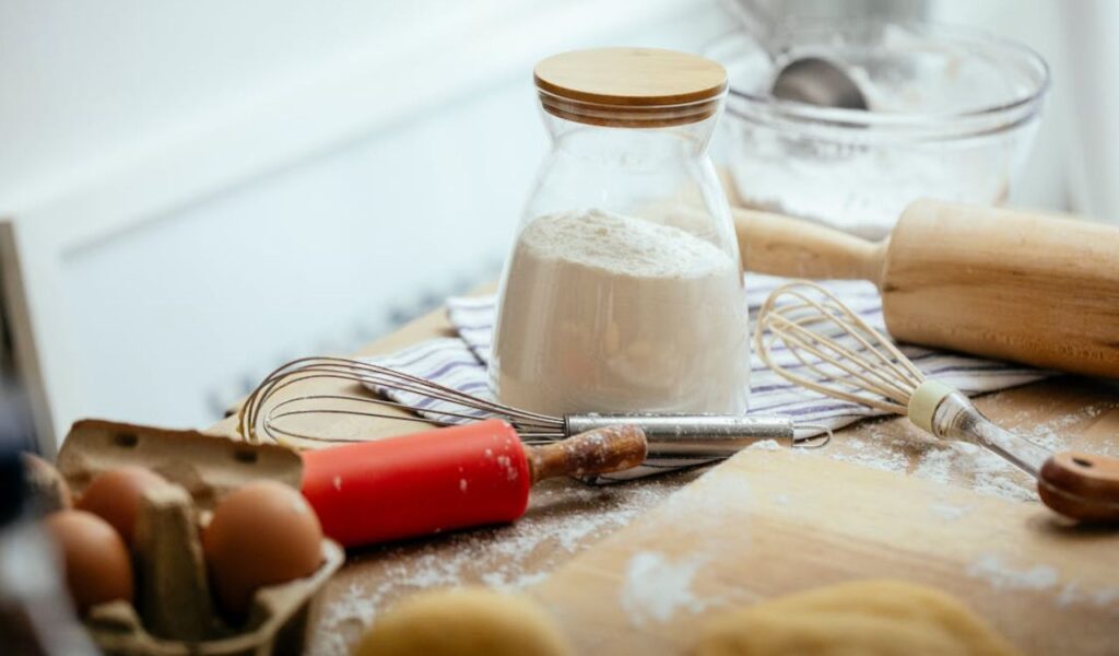 Baking Ingredients Stored