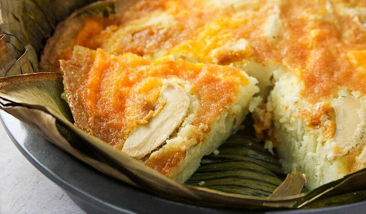 Bibingka with salted egg