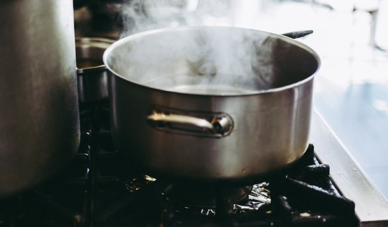 Boiling water
