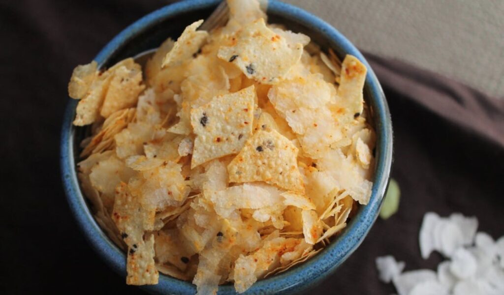 Bowl of potato chips