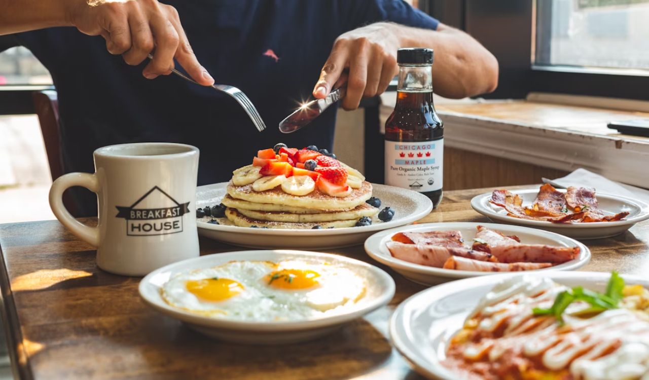 Breakfast table
