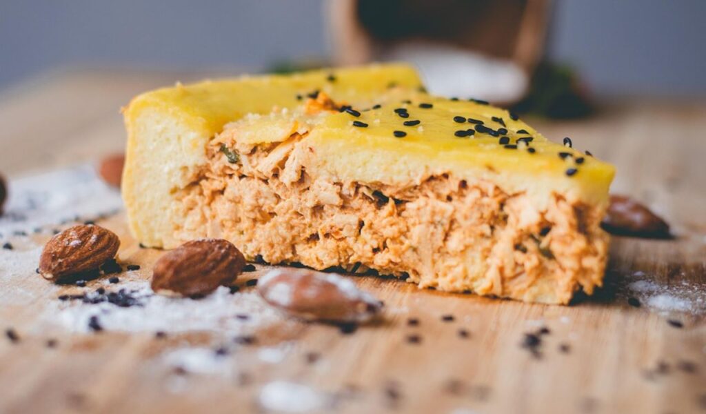 Chicken pot pie slice