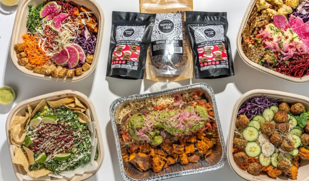 Colorful Vegetarian Meals with Fresh Ingredients