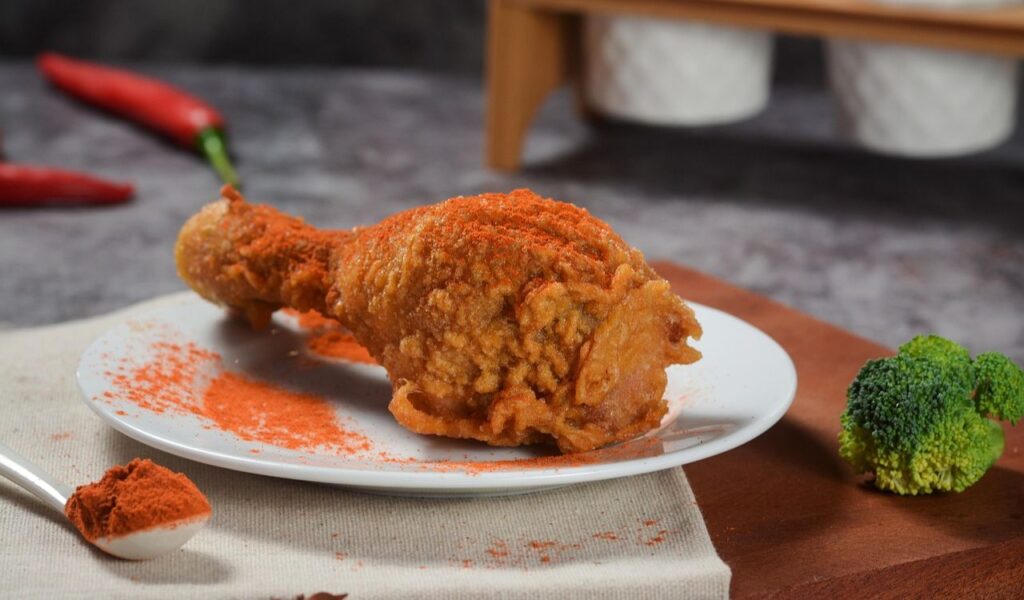 Fried chicken, Chili, Fast food image.