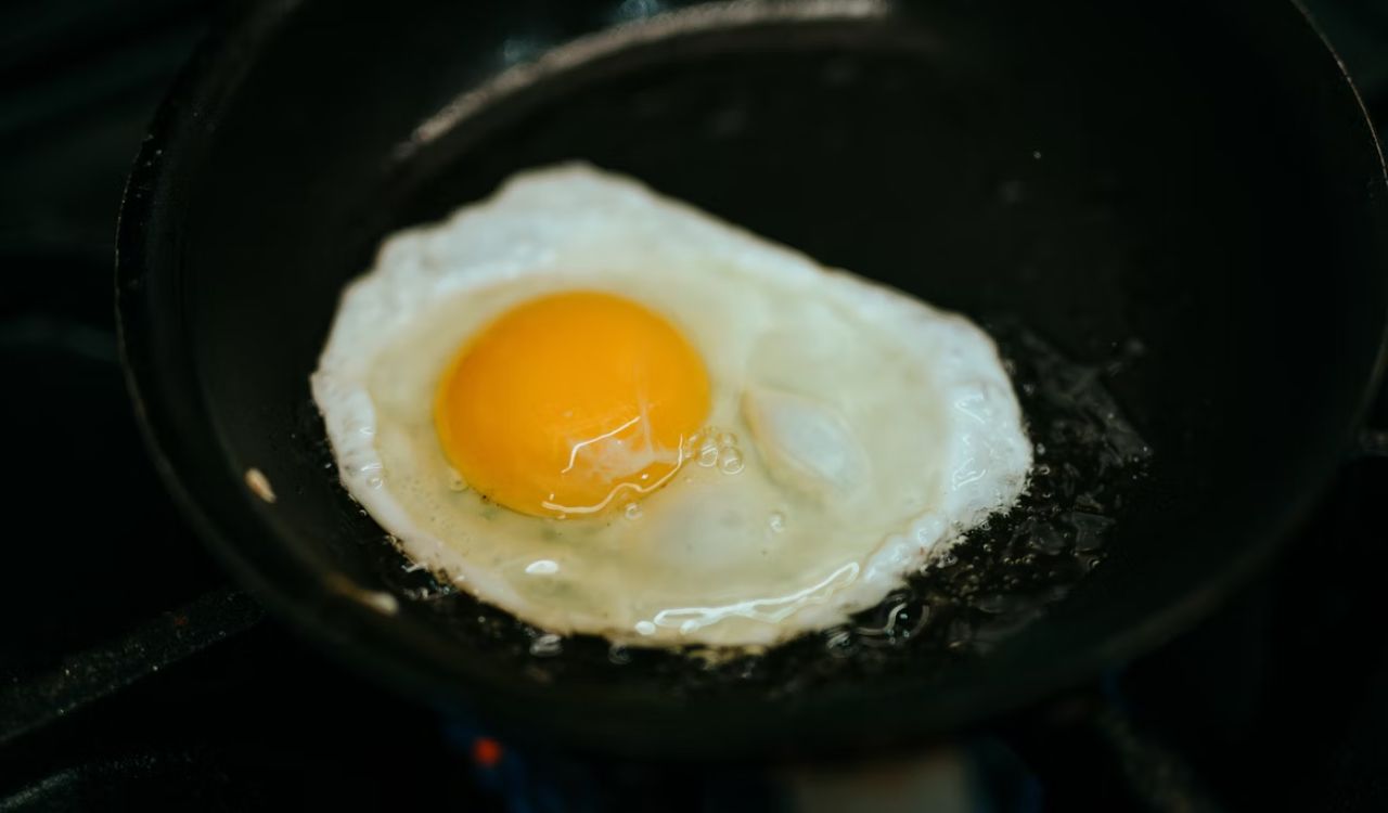 Fried sunny side up egg