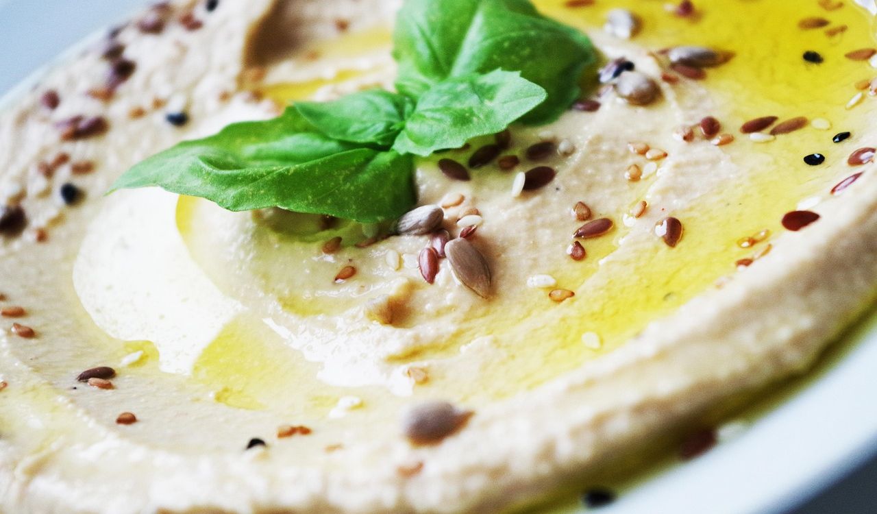 Hummus, Chickpeas, pasta image