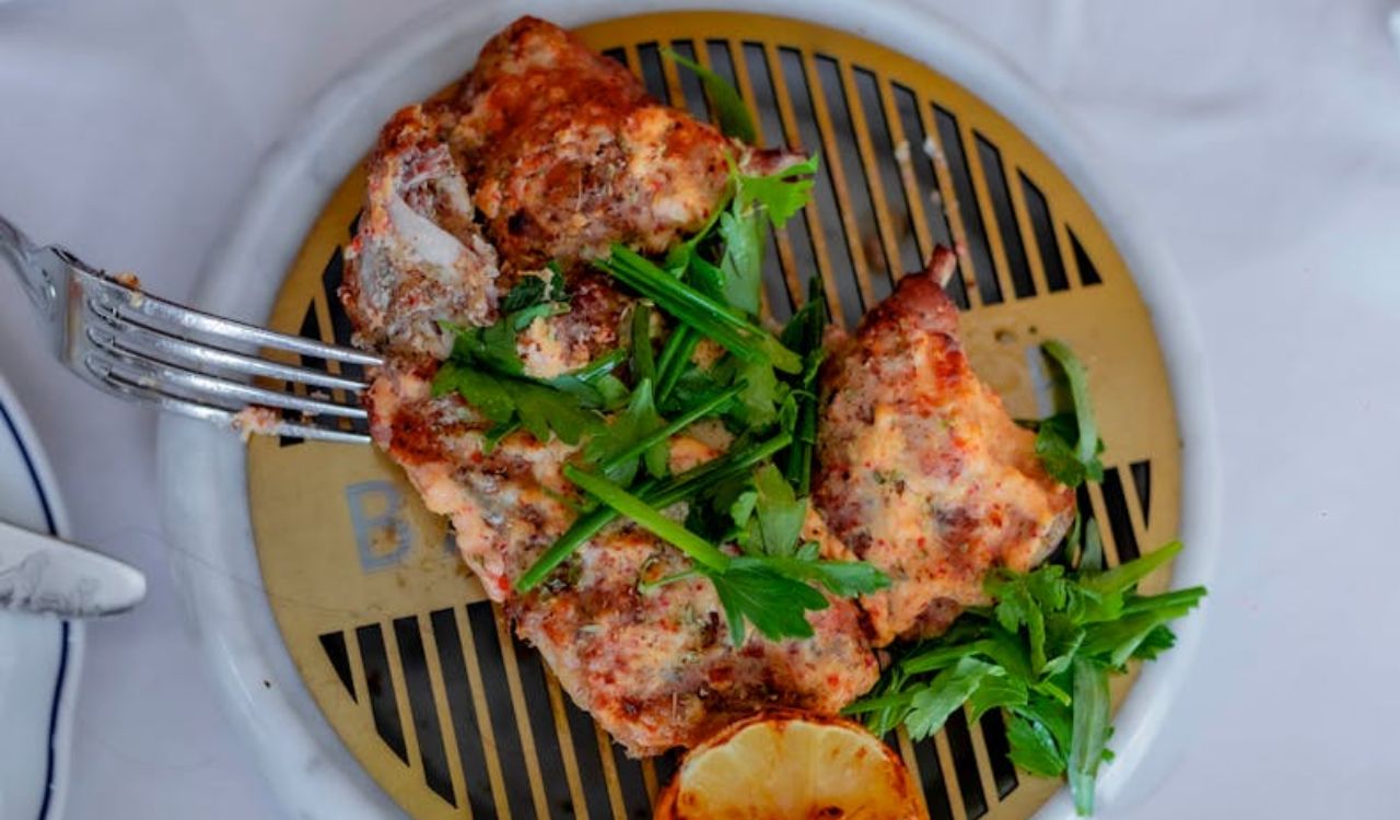 Grilled Mediterranean Chicken with Lemon and Herbs on Plate