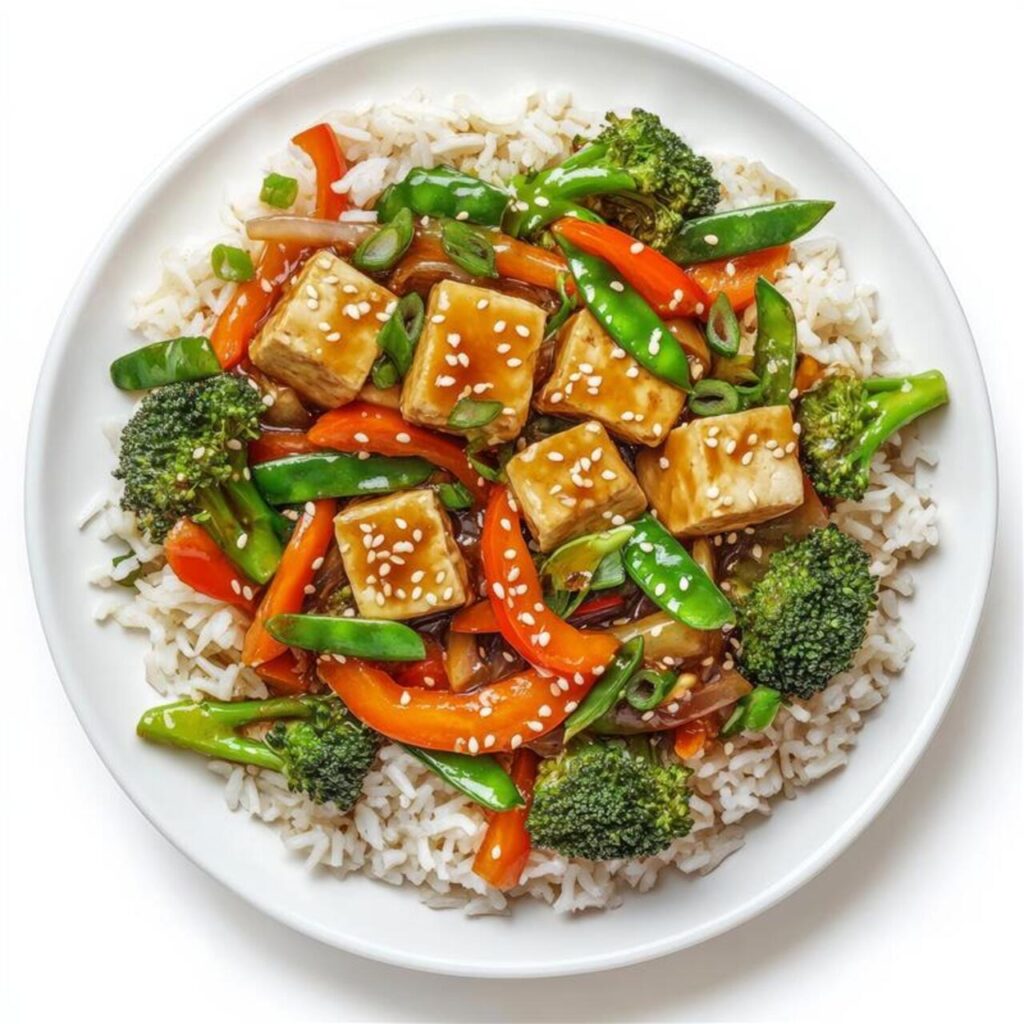 Teriyaki Tofu and Vegetables