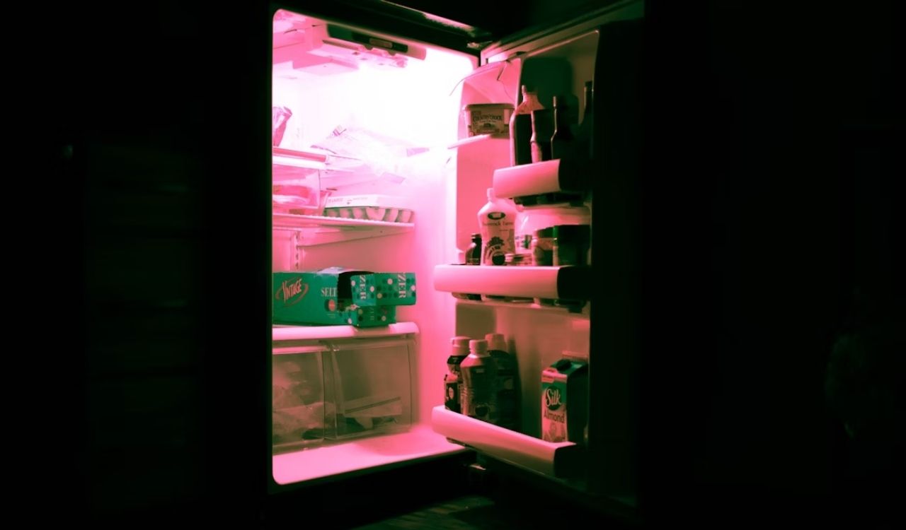 Opened freezer