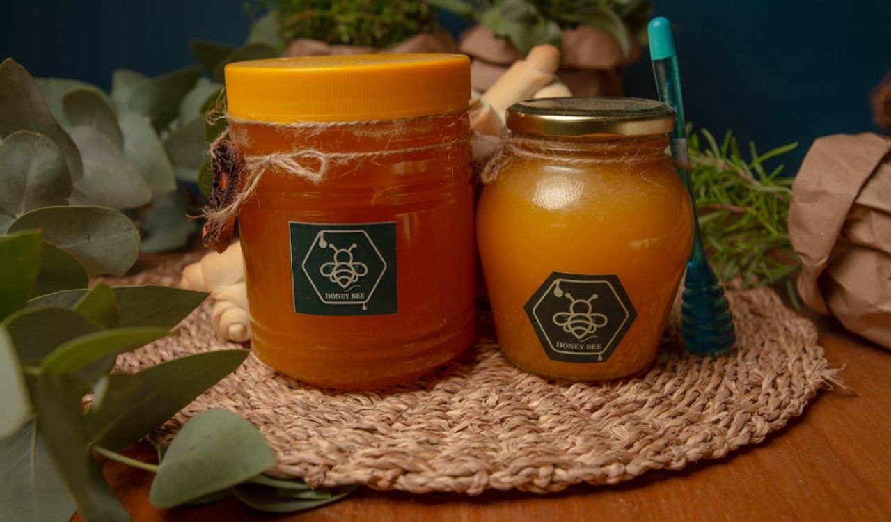 Organic honey jars