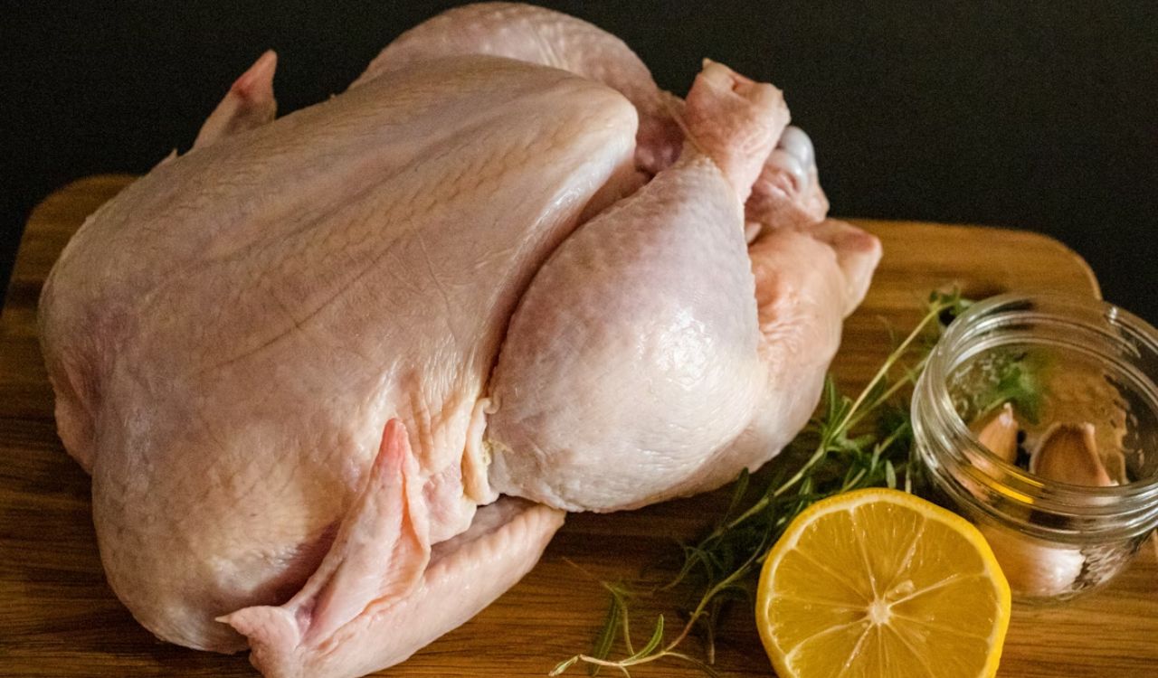 Raw chicken