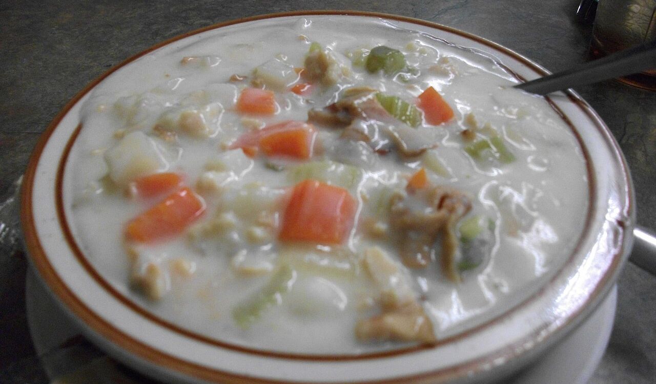 Great clam chowder soup