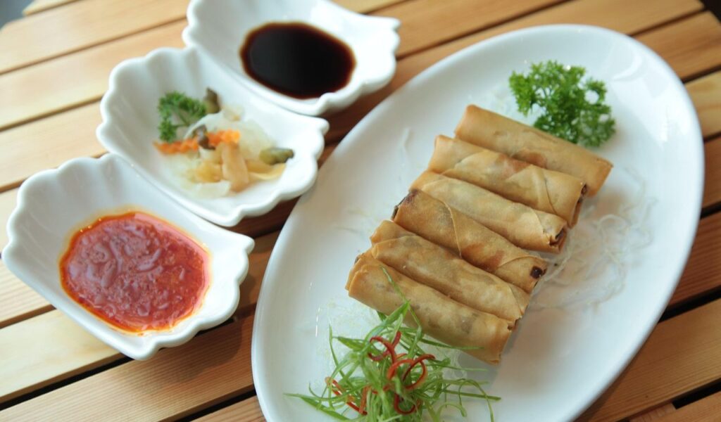 Spring rolls Chinese cuisine