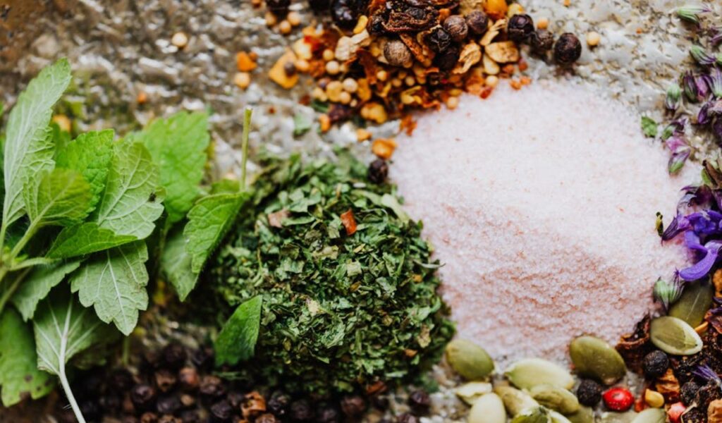 Various Spices and Herbs in Close Up Photography