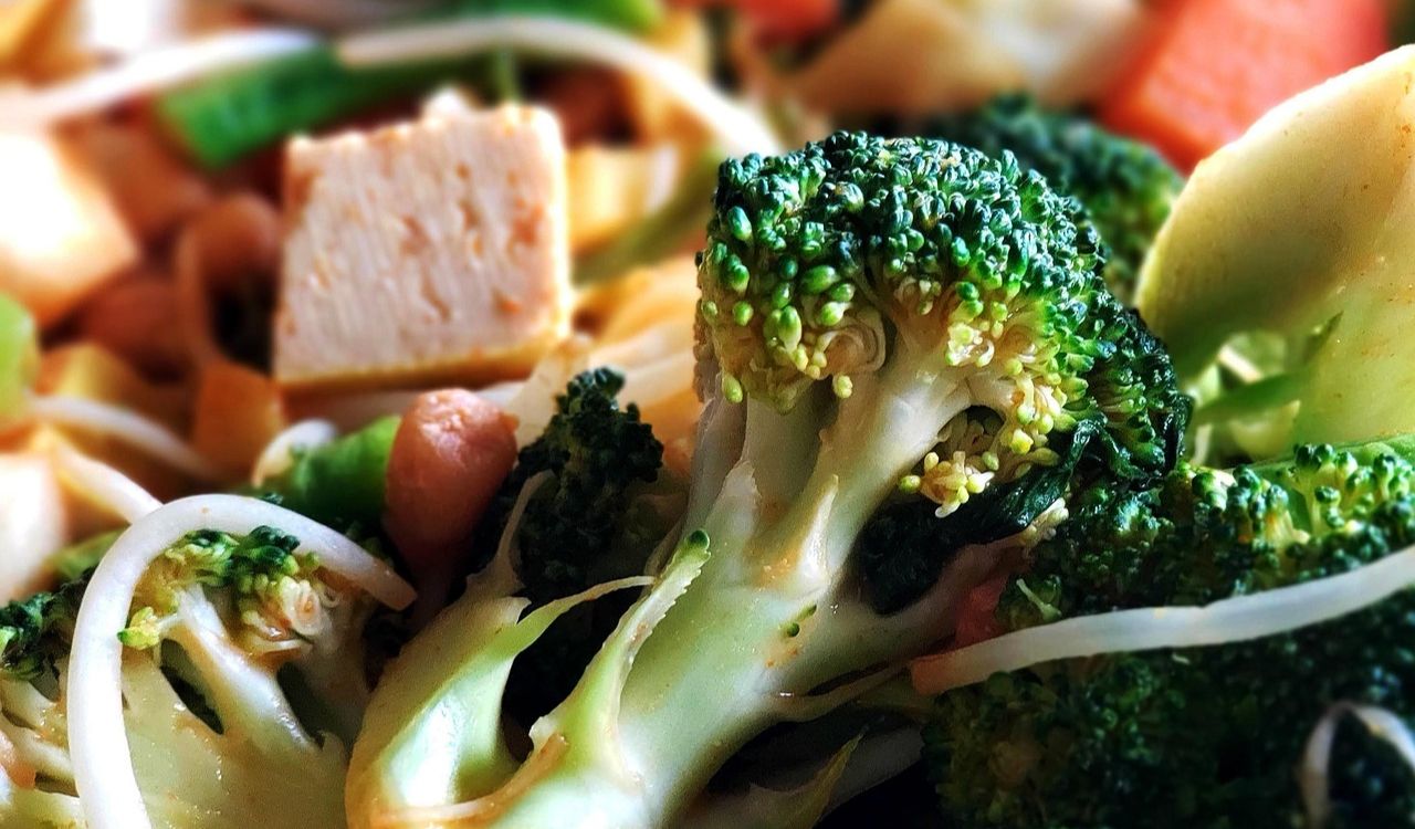 Vegetables, Stir fry, Vegan image.