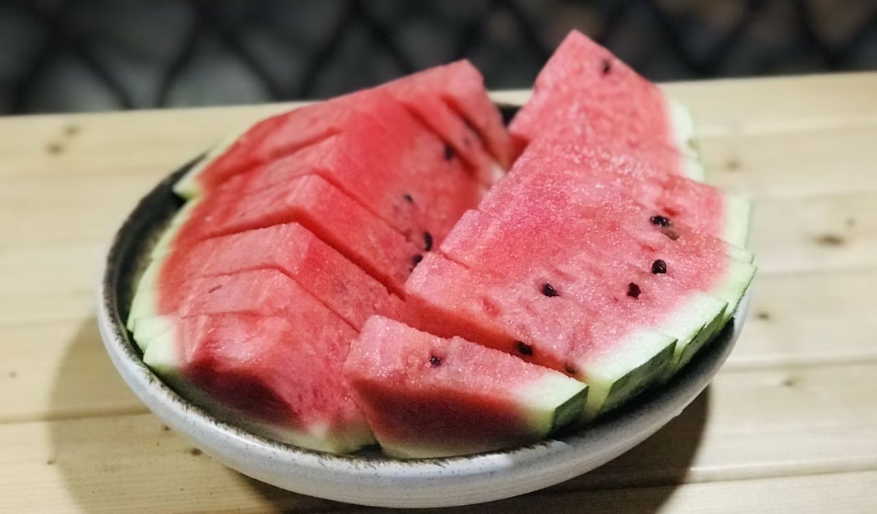 Watermelon sliced