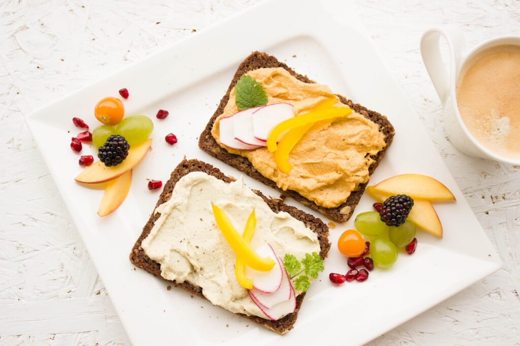 Breakfast, Healthy, Hummus image.