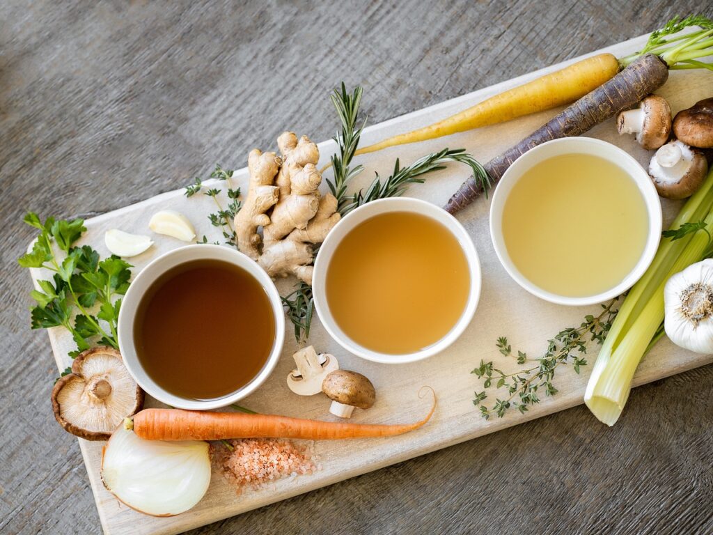 Broth, Soups, Vegetables image.