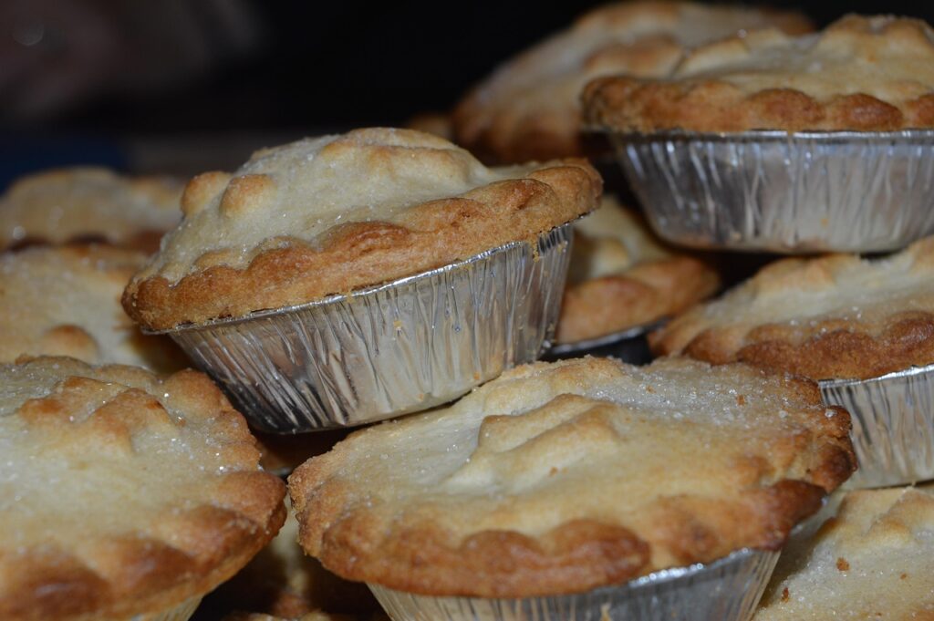 Christmas food, Mince pies, Food image. 