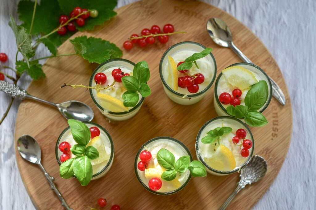 Dessert, Ice cream, Lemon ice cream image.