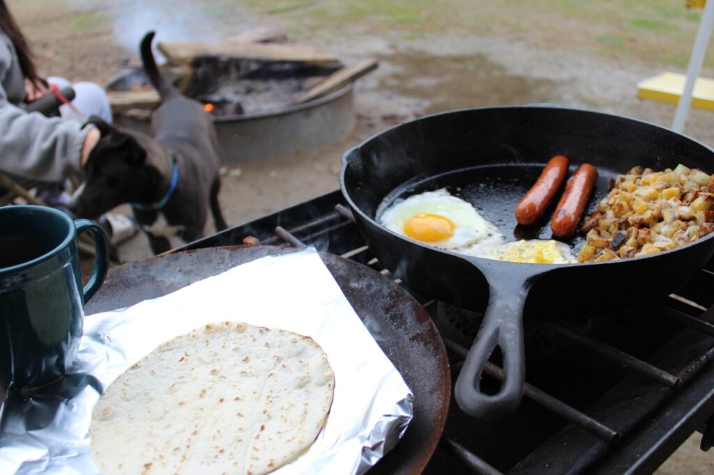Breakfast Over the Fire