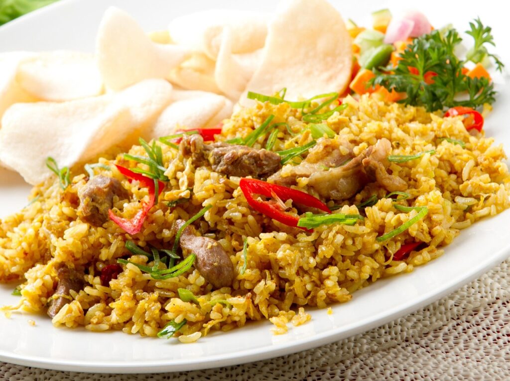 Fried, Rice, Menu image. 