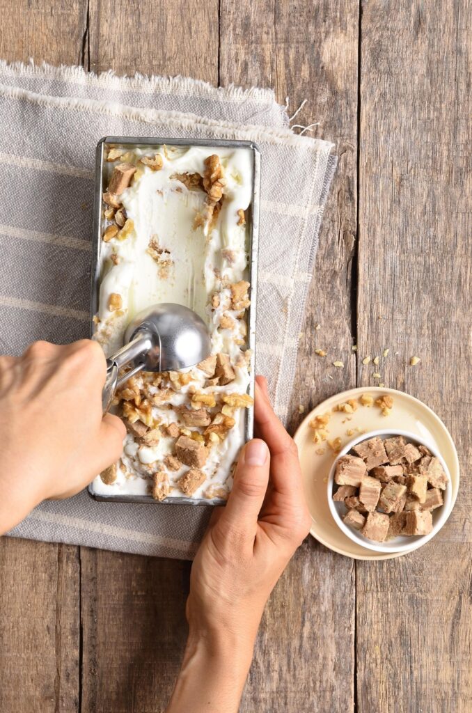 Ice cream, Cream, Peanut butter image.