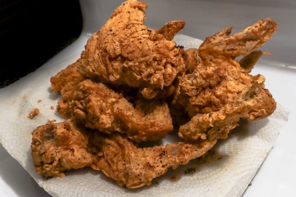 Chicken on Paper Towel