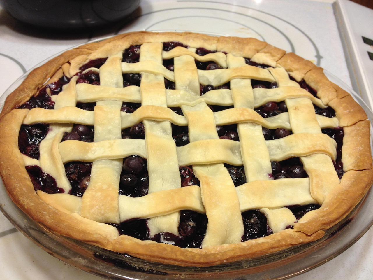 Pie, Blueberry, Baking image.