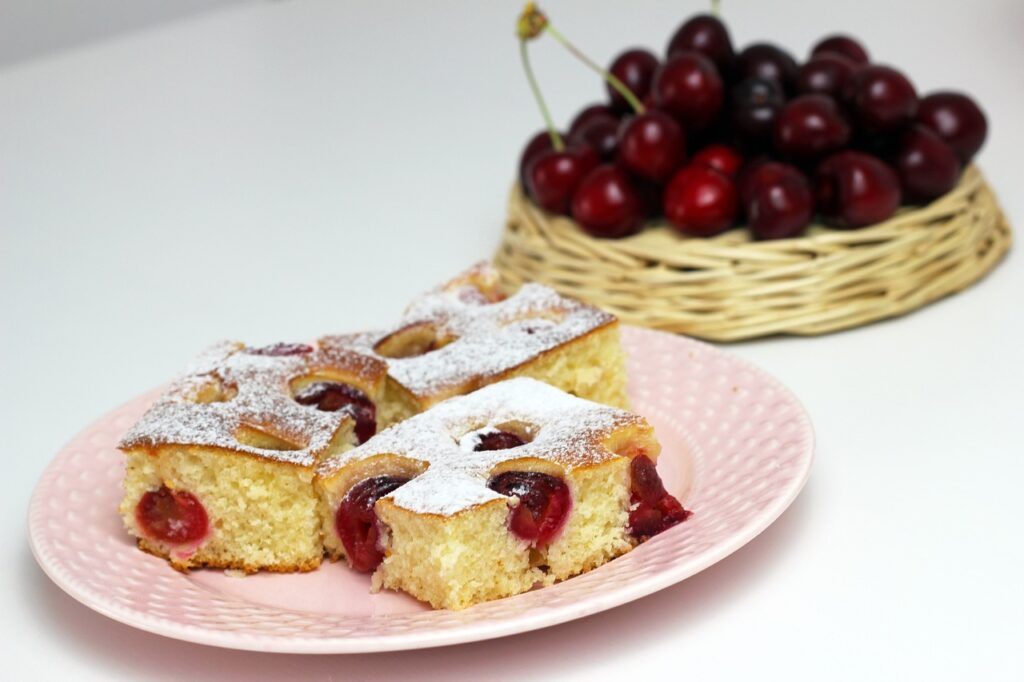Pie, Cherry cake, Cherry pie image. 