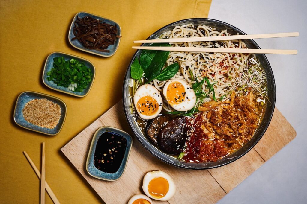 Ramen, Noodles, Soup image. 