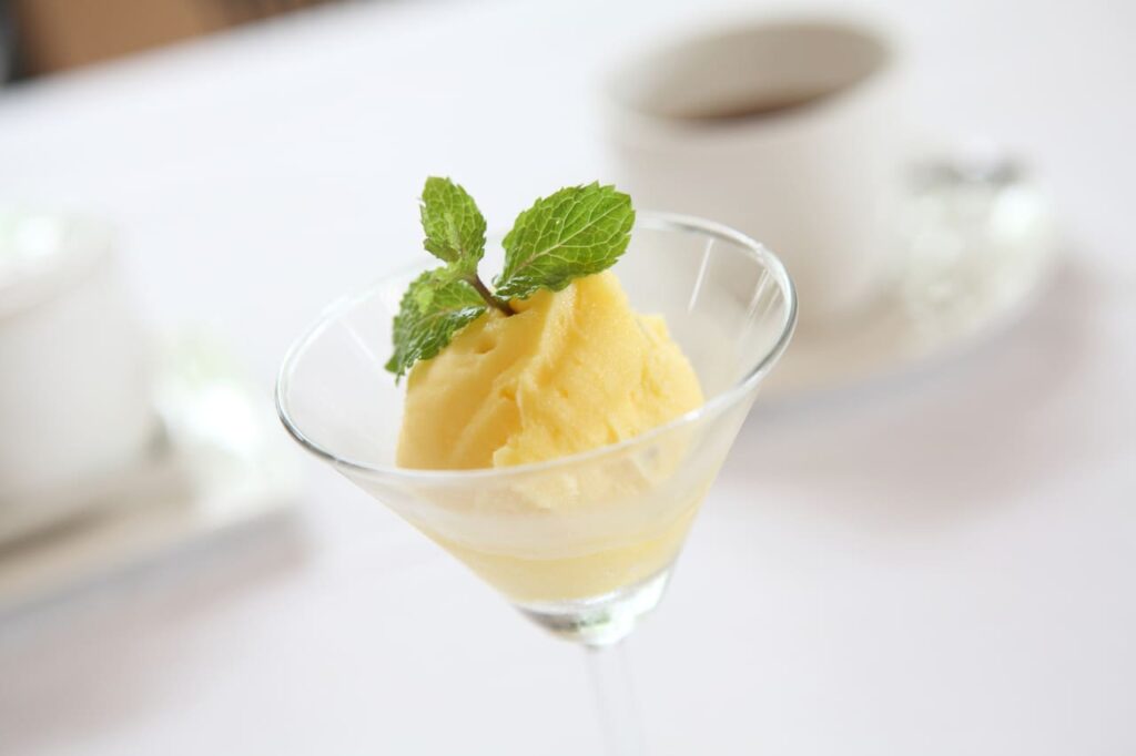 Mango sherbet icecream