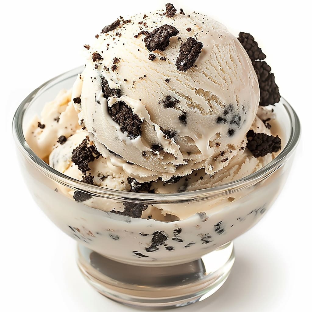 Cookies and cream ice cream cup