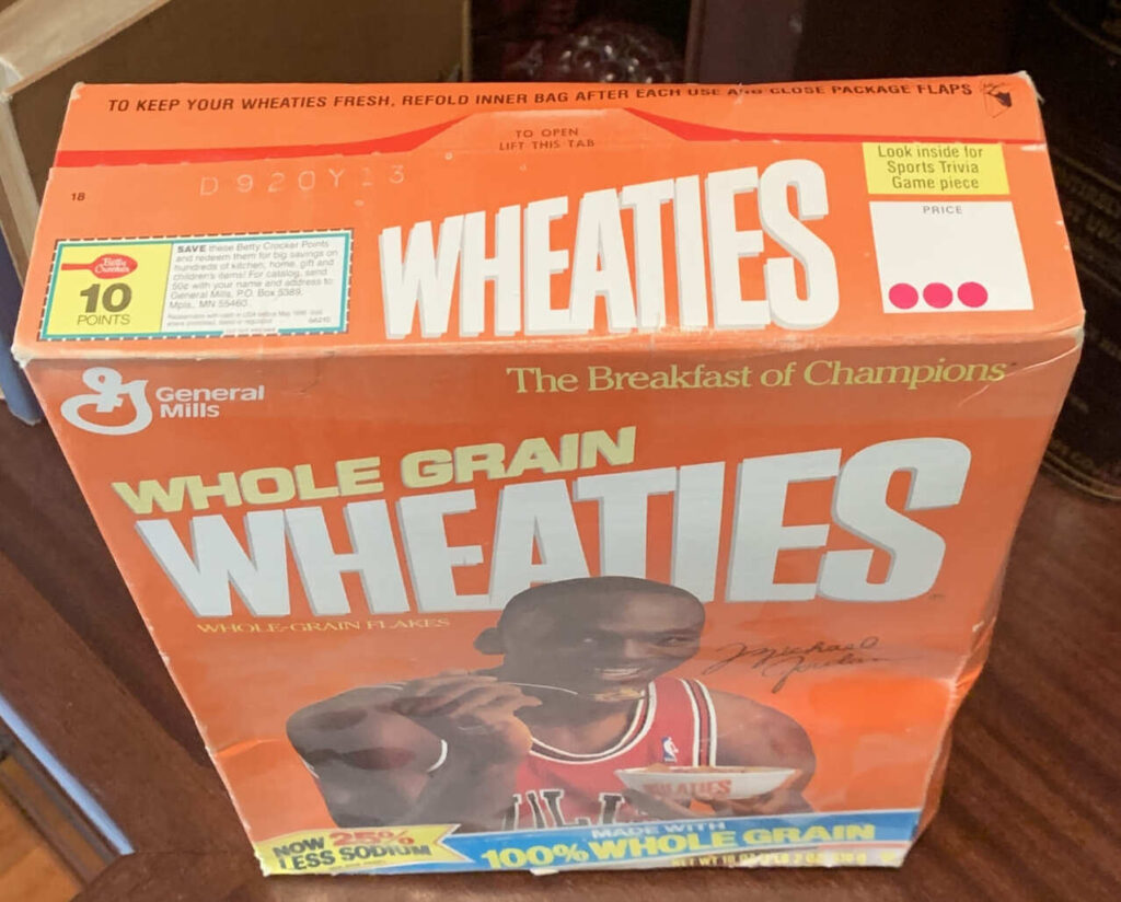 Classic orange Wheaties box