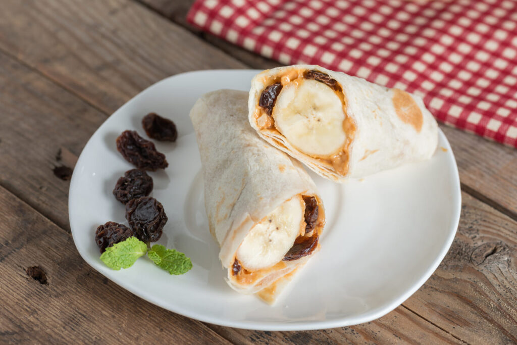 Peanut Butter Banana Wraps