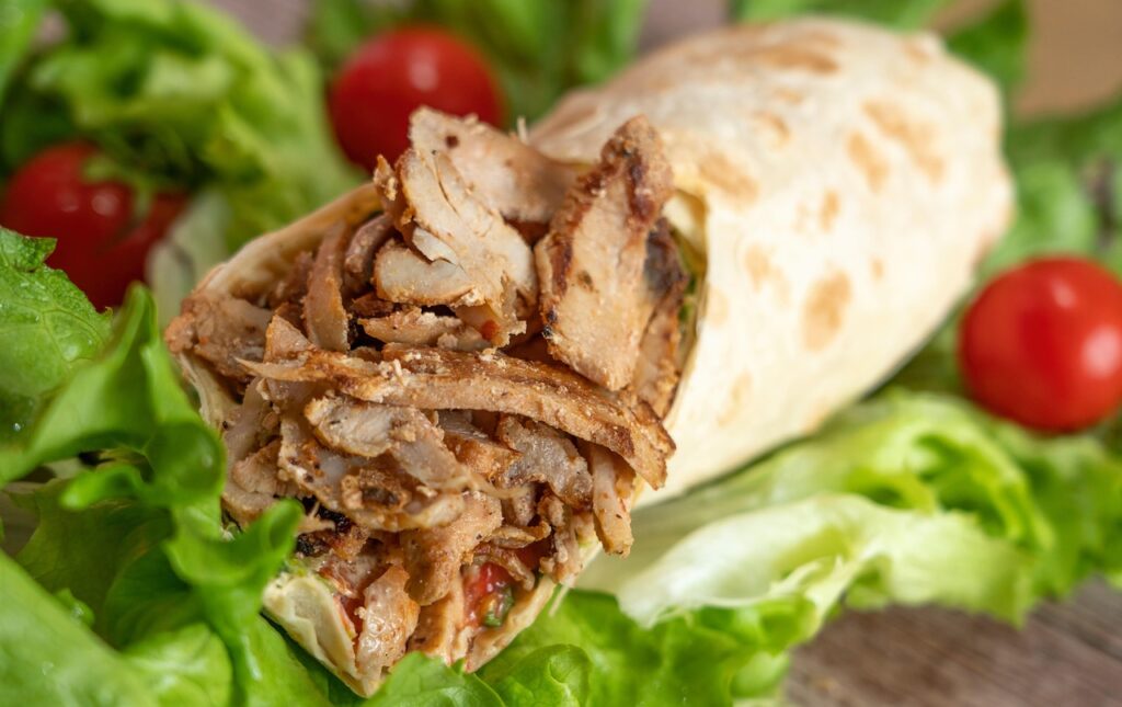 Wrap, Burrito, Shawarma image.