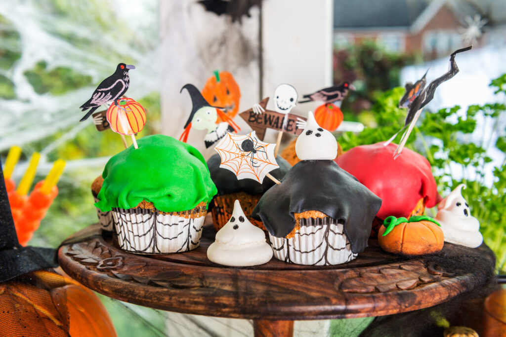 Table Set for Halloween Dinner