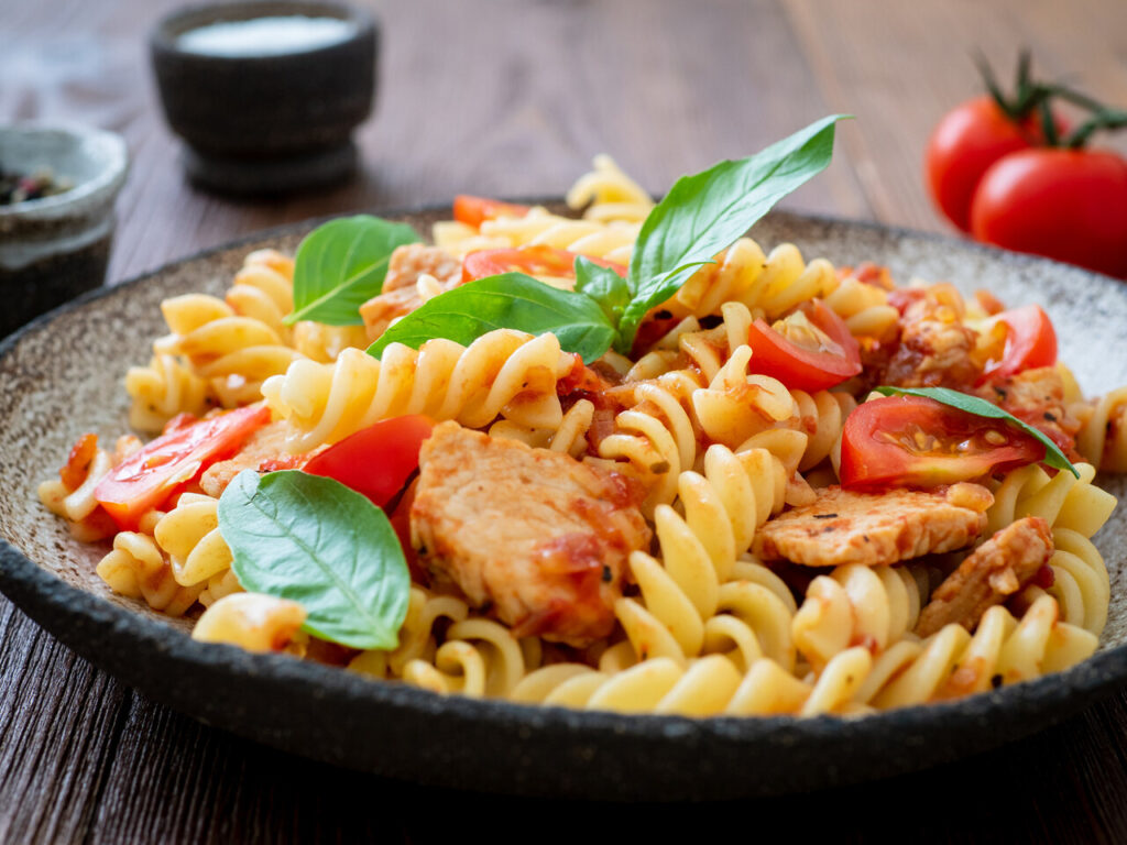 Greek Yogurt Chicken Pasta Salad