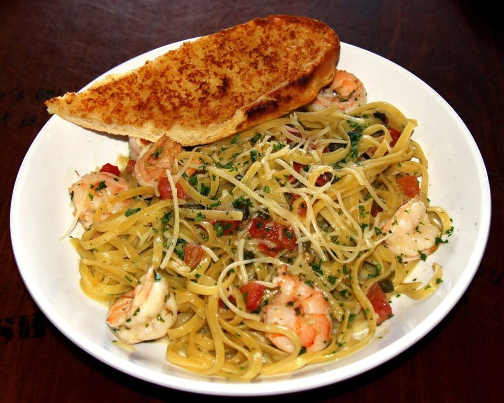 Shrimp Scampi with Linguine