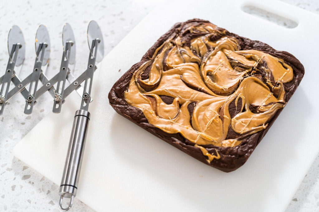  Peanut Butter Swirl Brownies