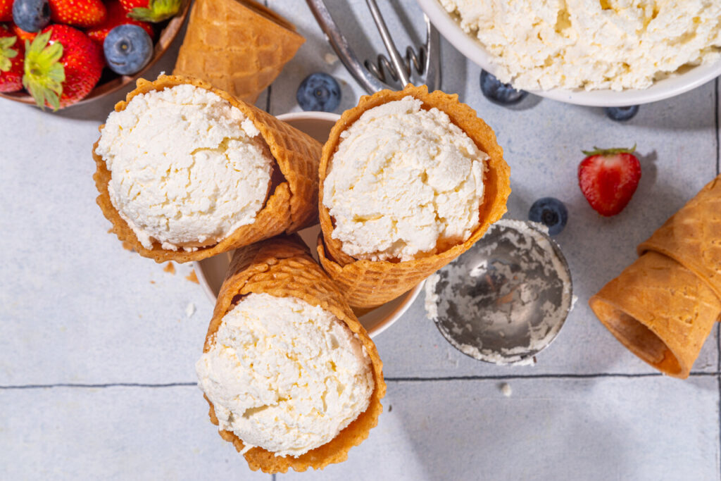 Cottage cheese ice cream