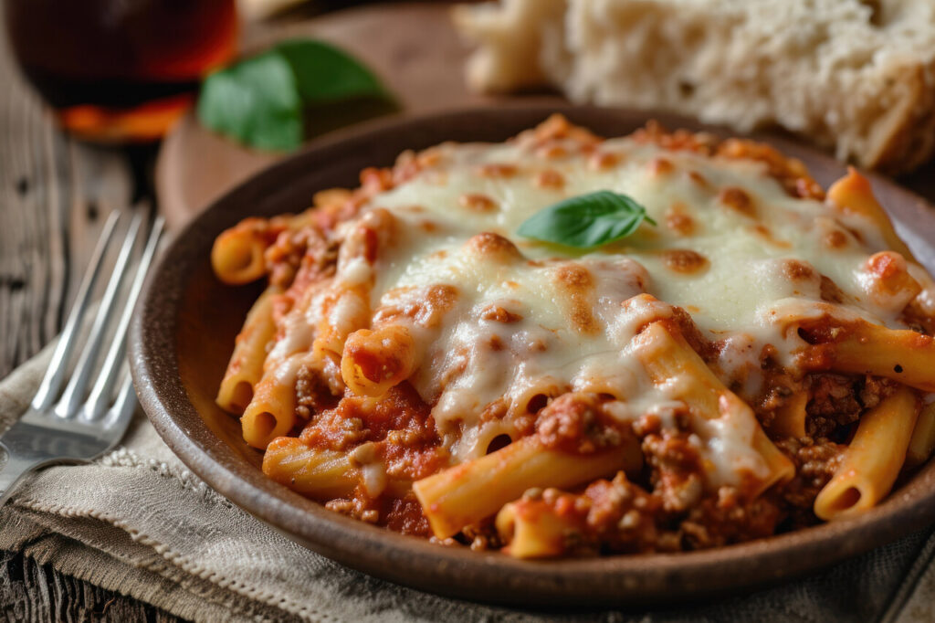 Cheesy Beef and Pasta Bake