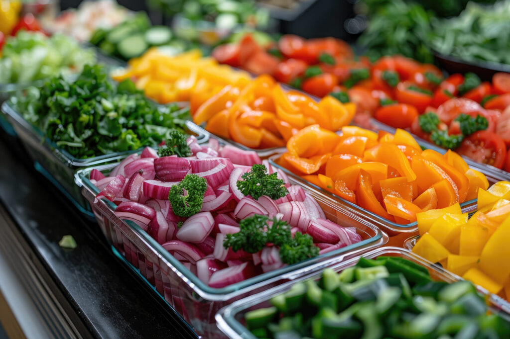 pre-cut fruits and vegetables 