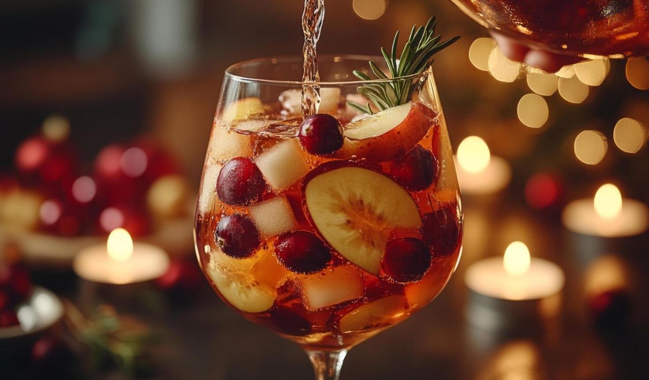 Apple cider sangria